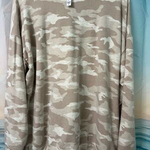 Athleta Women's Beige Camo Sweatshirt